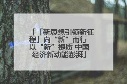 「新思想引领新征程」向“新”而行 以“新”提质 中国经济新动能澎湃