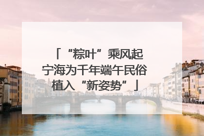 “粽叶”乘风起 宁海为千年端午民俗植入“新姿势”