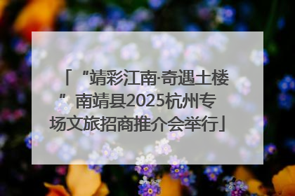 “靖彩江南·奇遇土楼”南靖县2025杭州专场文旅招商推介会举行