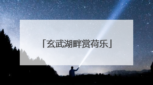 玄武湖畔赏荷乐