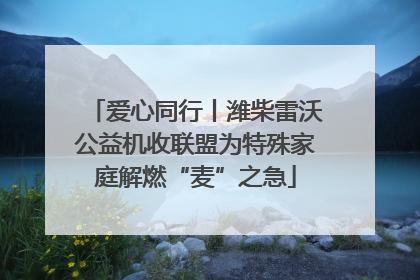爱心同行丨潍柴雷沃公益机收联盟为特殊家庭解燃“麦”之急