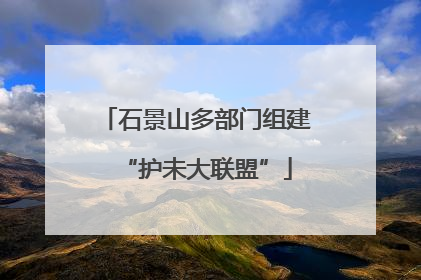 石景山多部门组建“护未大联盟”