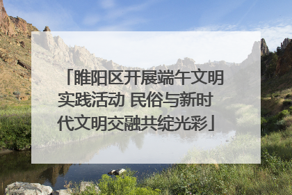 睢阳区开展端午文明实践活动 民俗与新时代文明交融共绽光彩