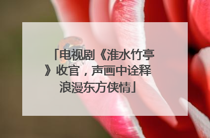 电视剧《淮水竹亭》收官，声画中诠释浪漫东方侠情