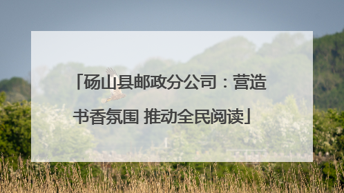 砀山县邮政分公司：营造书香氛围 推动全民阅读