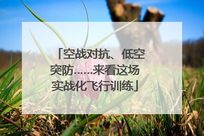 空战对抗、低空突防……来看这场实战化飞行训练
