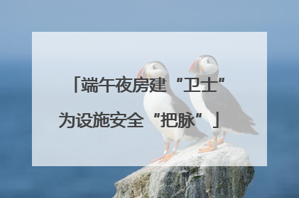 端午夜房建“卫士”为设施安全“把脉”