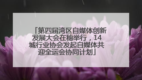 第四届湾区自媒体创新发展大会在穗举行，14城行业协会发起自媒体共迎全运会协同计划