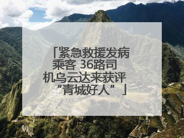 紧急救援发病乘客 36路司机乌云达来获评“青城好人”