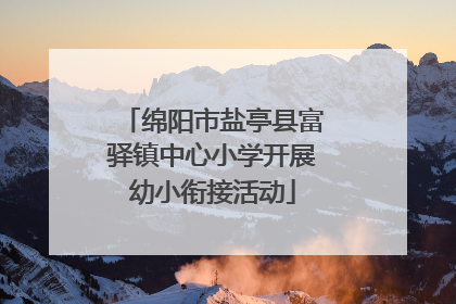 绵阳市盐亭县富驿镇中心小学开展幼小衔接活动