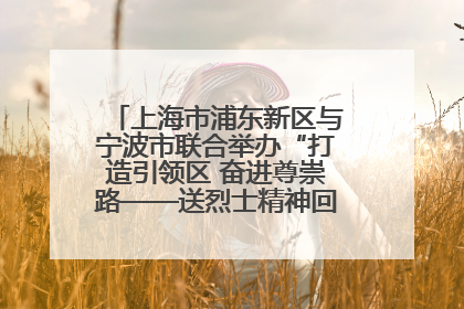 上海市浦东新区与宁波市联合举办“打造引领区 奋进尊崇路——送烈士精神回家乡”主题活动