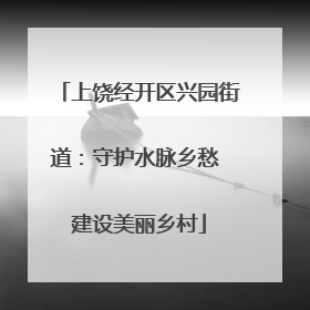 上饶经开区兴园街道：守护水脉乡愁 建设美丽乡村