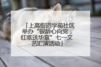上高街道学苑社区举办“银龄心向党，红歌送华章”七一文艺汇演活动