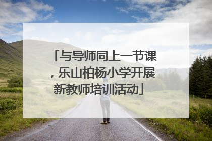 与导师同上一节课，乐山柏杨小学开展新教师培训活动