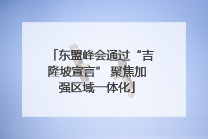 东盟峰会通过“吉隆坡宣言” 聚焦加强区域一体化