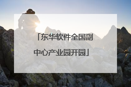 东华软件全国副中心产业园开园