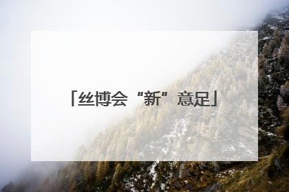 丝博会“新”意足