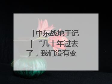中东战地手记｜“几十年过去了，我们没有变得更安全”