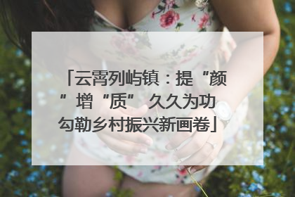 云霄列屿镇：提“颜”增“质” 久久为功勾勒乡村振兴新画卷