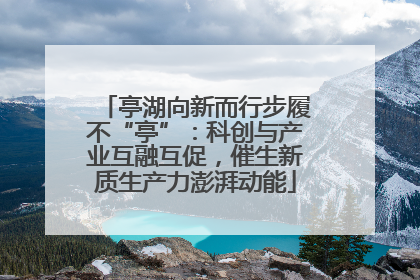 亭湖向新而行步履不“亭”：科创与产业互融互促，催生新质生产力澎湃动能