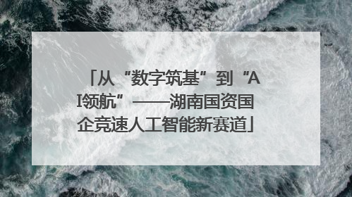 从“数字筑基”到“AI领航”——湖南国资国企竞速人工智能新赛道