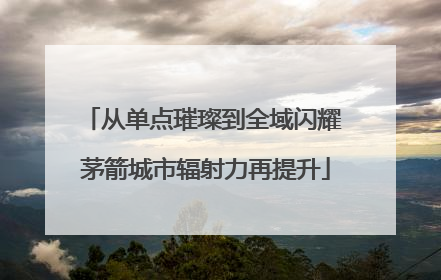 从单点璀璨到全域闪耀 茅箭城市辐射力再提升