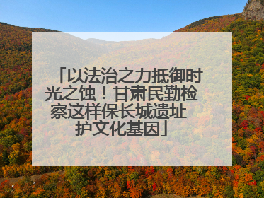 以法治之力抵御时光之蚀！甘肃民勤检察这样保长城遗址 护文化基因