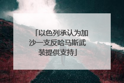 以色列承认为加沙一支反哈马斯武装提供支持