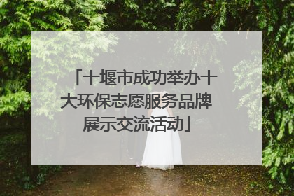 十堰市成功举办十大环保志愿服务品牌展示交流活动