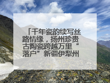 千年瓷韵续写丝路情缘，扬州珍贵古陶瓷跨越万里“落户”新疆伊犁州博物馆