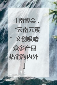 南博会：“云南元素”文创吸睛 众多产品热销海内外