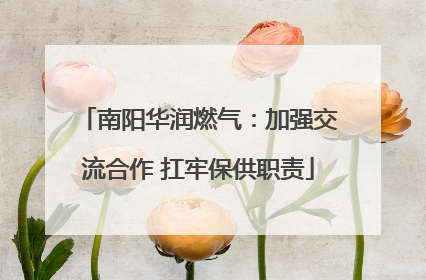 南阳华润燃气：加强交流合作 扛牢保供职责