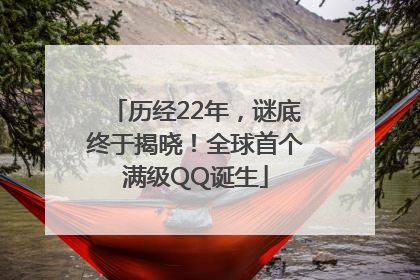 历经22年，谜底终于揭晓！全球首个满级QQ诞生