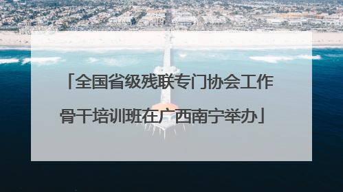 全国省级残联专门协会工作骨干培训班在广西南宁举办