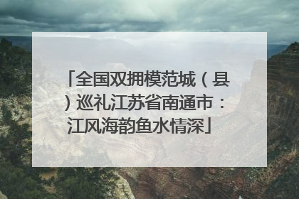 全国双拥模范城（县）巡礼江苏省南通市：江风海韵鱼水情深
