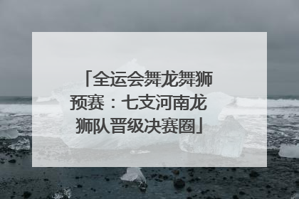 全运会舞龙舞狮预赛：七支河南龙狮队晋级决赛圈