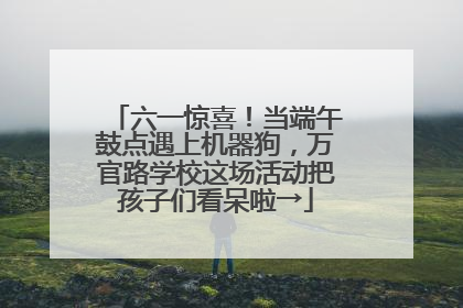 六一惊喜！当端午鼓点遇上机器狗，万官路学校这场活动把孩子们看呆啦→