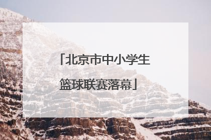 北京市中小学生篮球联赛落幕