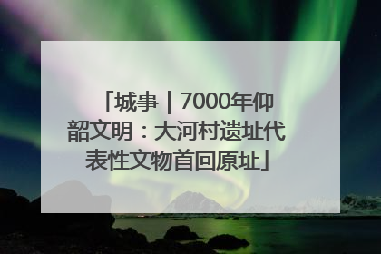 城事｜7000年仰韶文明：大河村遗址代表性文物首回原址