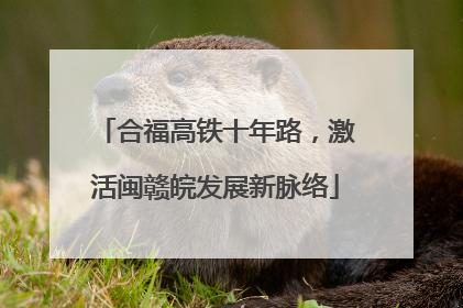 合福高铁十年路，激活闽赣皖发展新脉络