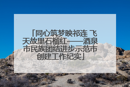 同心筑梦映祁连 飞天故里石榴红——酒泉市民族团结进步示范市创建工作纪实