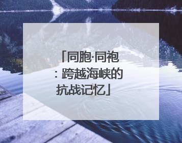 同胞·同袍：跨越海峡的抗战记忆