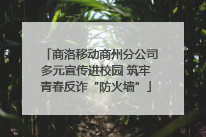 商洛移动商州分公司多元宣传进校园 筑牢青春反诈“防火墙”