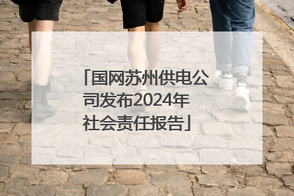 国网苏州供电公司发布2024年社会责任报告