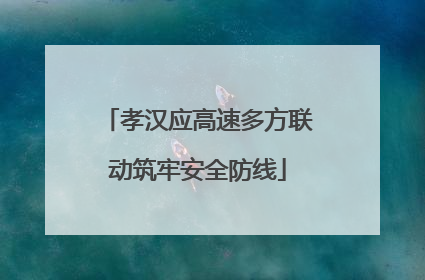 孝汉应高速多方联动筑牢安全防线