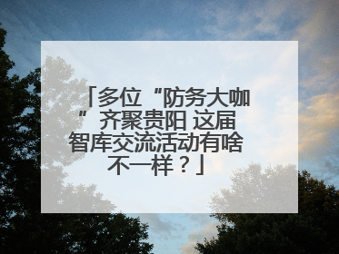多位“防务大咖”齐聚贵阳 这届智库交流活动有啥不一样？