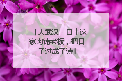 大武汉一日︱这家肉铺老板，把日子过成了诗