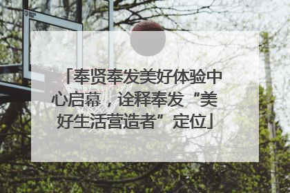 奉贤奉发美好体验中心启幕，诠释奉发“美好生活营造者”定位