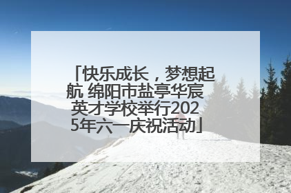 快乐成长，梦想起航 绵阳市盐亭华宸英才学校举行2025年六一庆祝活动