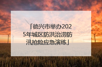德兴市举办2025年城区防洪治涝防汛抢险应急演练